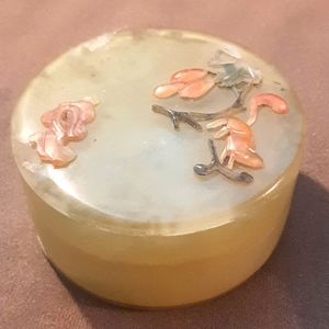 Antique Jade round box